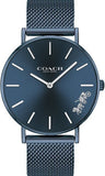 Coach Perry Blue Dial Blue Mesh Bracelet Watch for Women - 14503485 Authentic Buy Shop Now