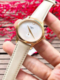 Tissot T Lady Bella Ora Mother of Pearl Dial Cream Leather Strap Watch for Women - T103.310.36.111.00 Authentic Buy Shop Now