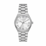 Michael Kors Lennox Three Hand Silver Dial Silver Steel Strap Watch For Women - MK7393 Authentic Buy Shop Now