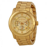 Michael Kors Runway Gold Dial Gold Steel Strap Watch for Men - MK8077 Authentic Buy Shop Now
