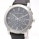 Burberry The City Grey Dial Black Leather Strap Watch for Men - BU9362 Authentic Buy Shop Now