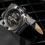 Maserati Potenza Automatic Black Dial Black Leather Strap Watch For Men - R8821108001 Authentic Buy Shop Now