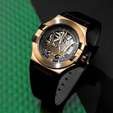 Maserati Potenza Automatic Rose Gold Dial Black Leather Strap Watch For Men - R8821108002 Authentic Buy Shop Now