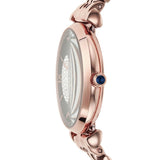 Emporio Armani Gianni T-Bar Quartz Crystals Black Dial Gold Steel Strap Watch For Women - AR11423 Authentic Buy Shop Now