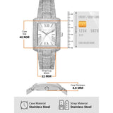 Michael Kors Emery Analog Crystals Silver Dial Silver Steel Strap Watch for Women - MK4648 Authentic Buy Shop Now