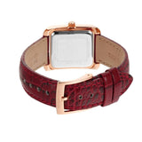 Michael Kors Emery Quartz Diamonds Silver Dial Red Leather Strap Watch For Women - MK4689 Authentic Buy Shop Now