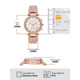 Michael Kors Parker Chronograph White Dial Pink Leather Strap Watch For Women - MK6935 Authentic Buy Shop Now