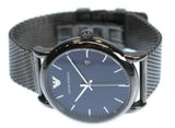 Emporio Armani Luigi Quartz Blue Dial Grey Mesh Bracelet Watch For Men - AR11053 Authentic Buy Shop Now