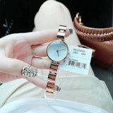 Calvin Klein Wavy White Dial Rose Gold Steel Strap Watch for Women - K9U23646 Authentic Buy Shop Now