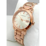 Burberry The City White Dial Rose Gold Steel Strap Watch for Women - BU9104 Authentic Buy Shop Now