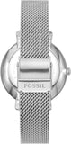 Fossil Jacqueline Three Hand Pink Dial Silver Mesh Strap Watch for Women - ES5089 Authentic Buy Shop Now