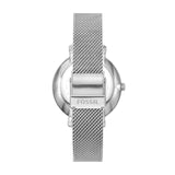 Fossil Jacqueline Three Hand Pink Dial Silver Mesh Strap Watch for Women - ES5089 Authentic Buy Shop Now