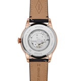 Fossil Townsman Automatic Black Dial Black Leather Strap Watch for Men - ME3170 Authentic Buy Shop Now
