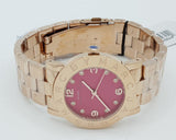 Marc Jacobs Amy Purple Dial Rose Gold Steel Strap Watch for Women - MBM8618 Authentic Buy Shop Now
