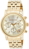 Michael Kors Ritz Chronograph Gold Dial Gold Steel Strap Watch for Women - MK5676 Authentic Buy Shop Now