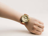 Michael Kors Parker Champagne Dial Orange Leather Strap Watch for Women - MK2279 Authentic Buy Shop Now