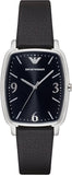 Emporio Armani Epsilon Quartz Black Dial Black Leather Strap Watch For Men - AR2490 Authentic Buy Shop Now