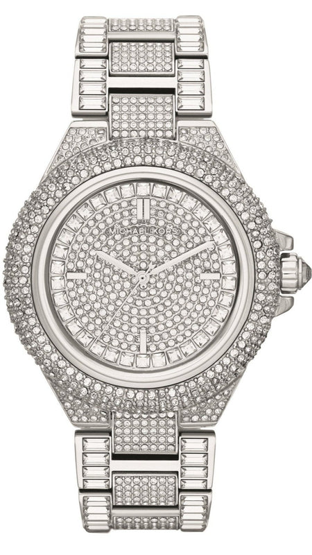 Michael Kors Camille Crystal Pave Dial Silver Steel Strap Watch for Women - MK5869 Authentic Buy Shop Now