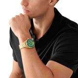 Michael Kors Maritime Analog Green Dial Gold Steel Strap Watch for Men - MK9162 Authentic Buy Shop Now