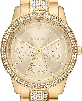 Michael Kors Tibby Multifunction Gold Dial Gold Steel Strap Watch For Women - MK7292 Authentic Buy Shop Now