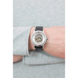 Maserati Ingegno Automatic Black Skeleton Dial Black Leather Strap Watch For Men - R8821119002 Authentic Buy Shop Now