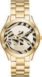 Michael Kors Runway Gold Dial Gold Steel Strap Watch For Women - MK4561 Authentic Buy Shop Now