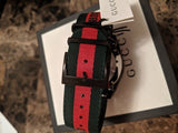 Gucci Dive Green & Red Dial Green & Red Nylon Strap Watch For Men - YA136216 Authentic Buy Shop Now