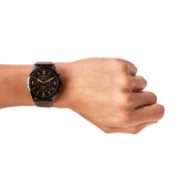 Fossil Forrester Chronograph Black Dial Brown Leather Strap Watch for Men - FS5608 Authentic Buy Shop Now