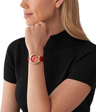 Michael Kors Camille Three-Hand Red Dial Red Leather Strap Watch for Women - MK4750 Authentic Buy Shop Now