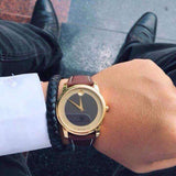 Movado Museum Classic Brown Dial Brown Leather Strap Watch For Men - 0606880 Authentic Buy Shop Now