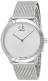 Calvin Klein Minimal White Dial Silver Mesh Bracelet Watch for Women - K3M2212Y Authentic Buy Shop Now