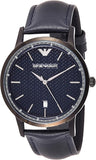 Emporio Armani Renato Blue Dial Blue Leather Strap Watch For Men - AR2479 Authentic Buy Shop Now