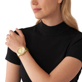 Michael Kors Wren Chronograph Gold Dial Gold Steel Strap Watch for Women - MK7428 Authentic Buy Shop Now