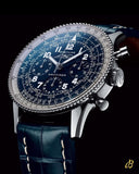 Breitling Navitimer Automatic 35 Blue Dial Blue Leather Strap Watch for Men - A17395161C1P1 Authentic Buy Shop Now