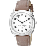 Marc Jacobs Mandy Silver Dial Brown Leather Strap Watch for Women - MJ1563 Authentic Buy Shop Now