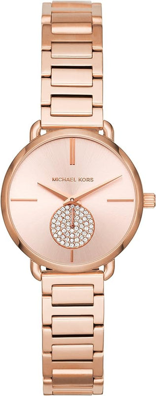 Michael Kors Portia Analog Quartz Rose Gold Dial Rose Gold Steel Strap Watch For Women - MK3839 Authentic Buy Shop Now