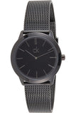 Calvin Klein Minimalist Black Dial Silver Mesh Bracelet Watch for Men - K3M2112X Authentic Buy Shop Now