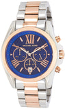 Michael Kors Bradshaw Blue Dial Two Tone Steel Strap Watch for Women - MK5606 Authentic Buy Shop Now