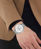 Hugo Boss Skymaster White Dial Silver Mesh Bracelet Watch for Men - 1513933 Authentic Buy Shop Now