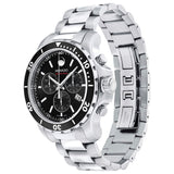 Movado Series 800 Chronograph Black Dial Silver Steel Strap Watch For Men - 2600142 Authentic Buy Shop Now