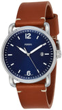 Fossil Commuter Blue Dial Blue Leather Strap Watch for Men - FS5325 Authentic Buy Shop Now