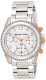 Michael Kors Blair Chronograph Silver Dial Silver Steel Strap Watch for Women - MK5459 Authentic Buy Shop Now