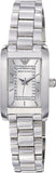 Emporio Armani Classic Diamonds Silver Dial Silver Steel Strap Watch For Women - AR3170 Authentic Buy Shop Now