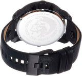 Diesel Little Daddy Blue Dial Black Leather Strap Watch For Men - DZ7257 Authentic Buy Shop Now