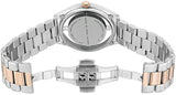 Marc Jacobs Tether Transparent White Dial Two Tone Steel Strap Watch for Women - MBM3436 Authentic Buy Shop Now