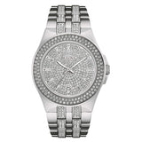 Bulova Crystal Pave Silver Dial Silver Steel Strap Watch for Men - 96B235 Authentic Buy Shop Now