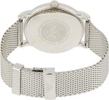 Emporio Armani Luigi Quartz Grey Dial Silver Mesh Bracelet Watch For Men - AR11069 Authentic Buy Shop Now