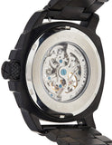 Fossil Modern Machine Automatic Silver Dial Black Steel Strap Watch for Men - ME3080 Authentic Buy Shop Now