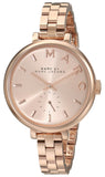 Marc Jacobs Sally Rose Gold Dial Rose Gold Steel Strap Watch for Women - MBM3364 Authentic Buy Shop Now