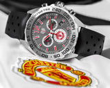 Tag Heuer Formula 1 Manchester United Special Edition Grey Dial Black Silicone Strap Watch for Men - CAZ101M.FT8024 Authentic Buy Shop Now